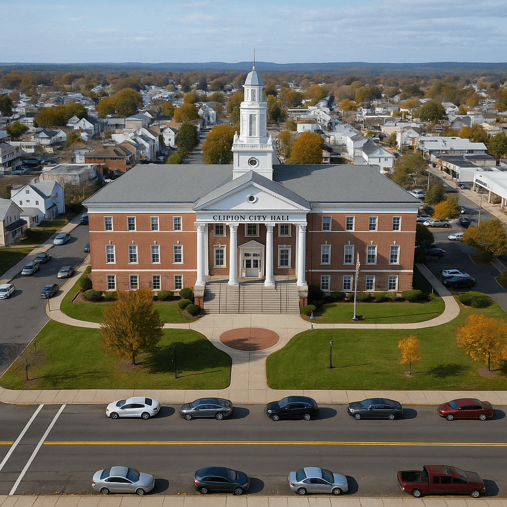 Clifton landmark featuring Clifton City Hall