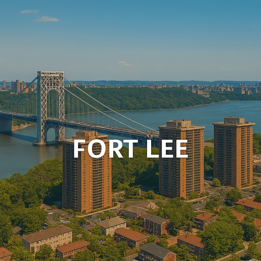 Fort Lee landmark featuring the George Washington Bridge